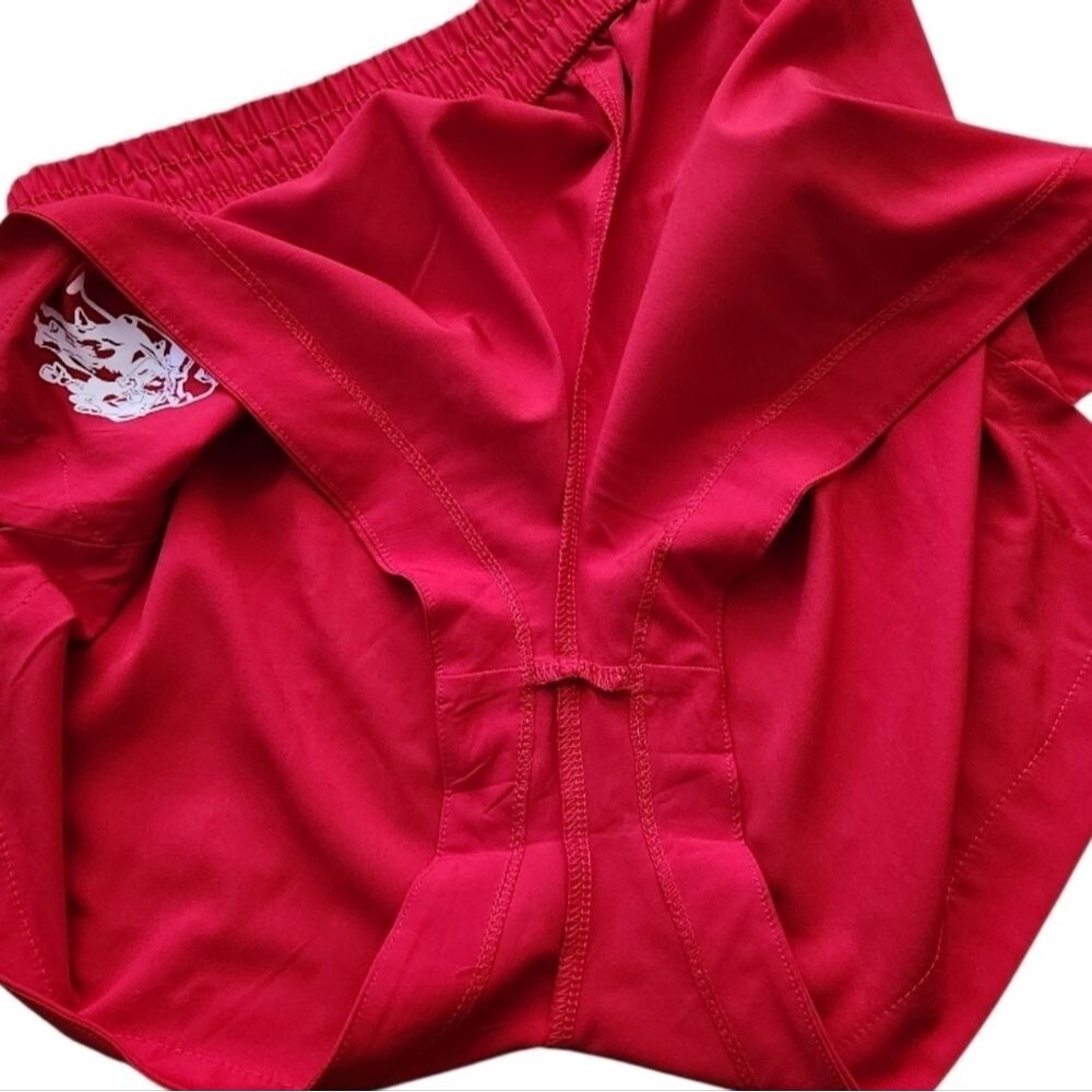 U.S POLO ASSN Women's Mini Shorts Red White Logo Size Large - Picture 8 of 10